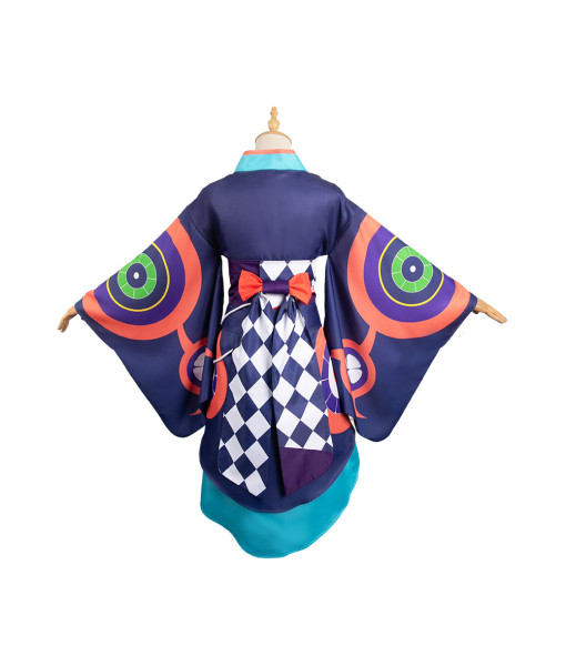 Men Purple Kimono Folk Outfit Halloween Cosplay Costume