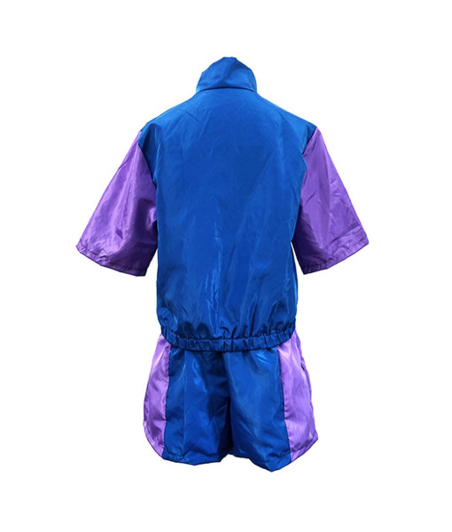 1980s Hip-Hop Retro Short Sportswear 2Pcs Suit Women Halloween Cotume