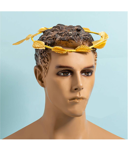 Ancient Roman Greek Golden Leaf Headbands Halloween Performance Stage Cosplay Costume Accessories