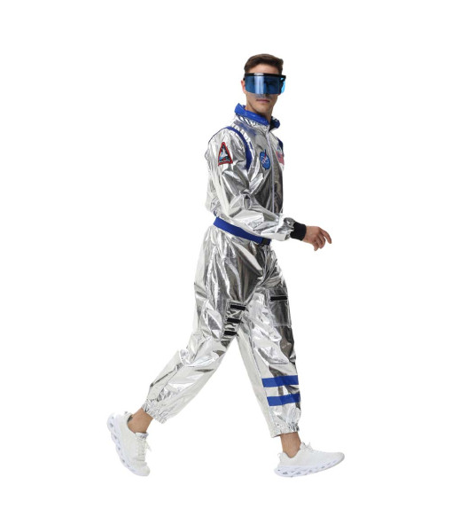 Astronaut White Jumpsuit Sci-Fi Men Halloween Costume
