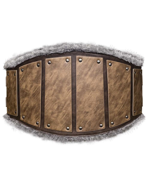 Nordic Viking Raw Edge Leather Waist Belt Retro Style Halloween Costume Accessories