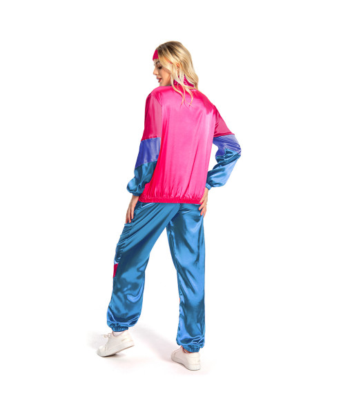 1980s Hip Hop Retro Sportwear 7Pcs Outfit Women Halloween Costume