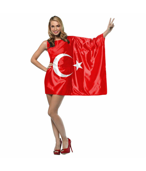 Adult National Flag Printing Outfit Halloween Parade Costume