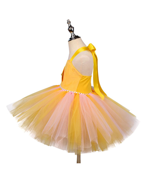 Kids Children Girl Yellow Duck Tutu Skirt Halloween Costume