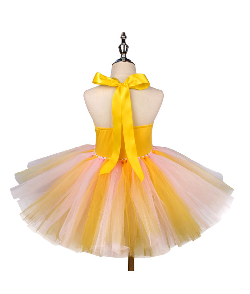 Kids Children Girl Yellow Duck Tutu Skirt Halloween Costume