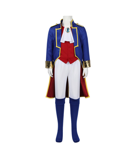 Kids Children Swordsman Blue Outfit Halloween Performance Stage Cosplay Costume