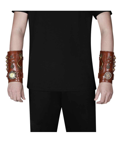 Punk Vintage Metal Arm Wristband Halloween Cosplay Costume Accessories