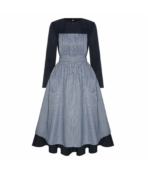 Women Maria Governess Dress Halloween Performance Stage Costume