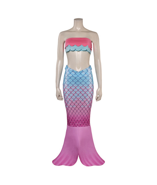 Women Rainbow Mermaid Outfit Halloween Cosplay Costume