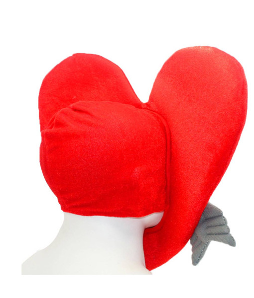 Adult Cartoon Heart Plush Headgear Funny Cupid Arrow Warm Hat Costume Accessories