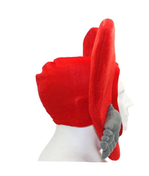 Adult Cartoon Heart Plush Headgear Funny Cupid Arrow Warm Hat Costume Accessories