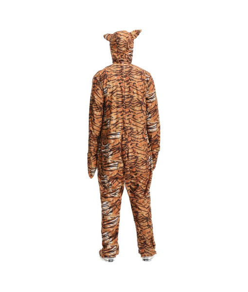 Adult Onesie Outfit Animal Tiger One Piece Halloween Cosplay Costume