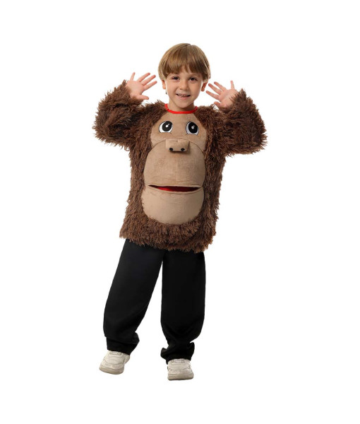 Kids Children Animal Gorilla Brown Outfit Halloween Costume