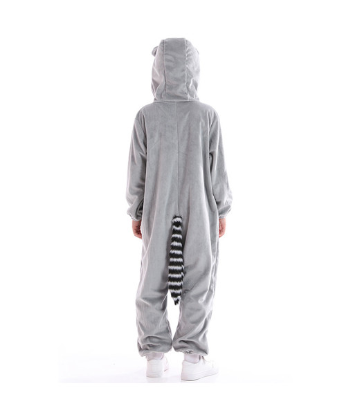 Kids Children Pajamas Raccoon Halloween Cosplay Costume