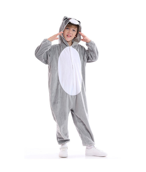 Kids Children Pajamas Raccoon Halloween Cosplay Costume