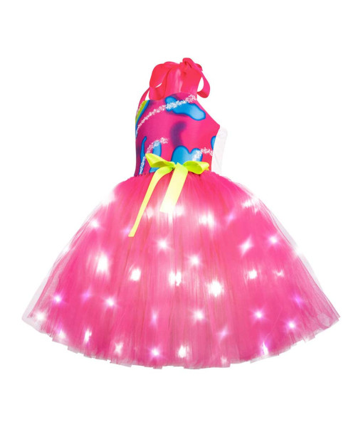 Kids Children Pink Camouflage LED Tutu Skirt Halloween Costume