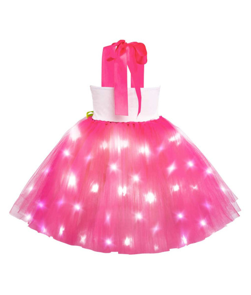 Kids Children Pink Camouflage LED Tutu Skirt Halloween Costume