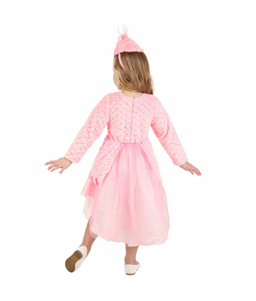 Kids Children Animal Flamingo Pink Outfit Halloween Performance Stage Cosplay Costume