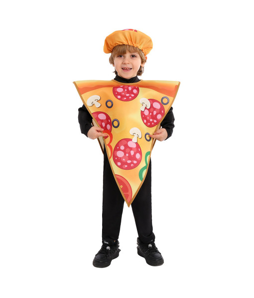 Kids Children Pizza Food Funny Overalls Halloween Cosplay Costume