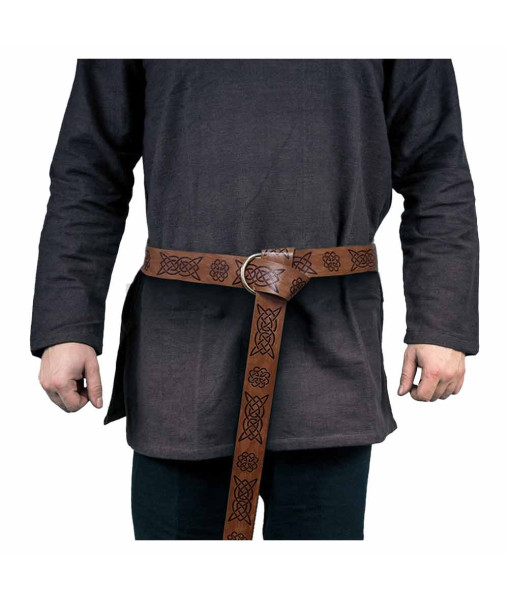 Medieval Viking Style Celtic Embossed Belt Halloween Cosplay Costume Accessories