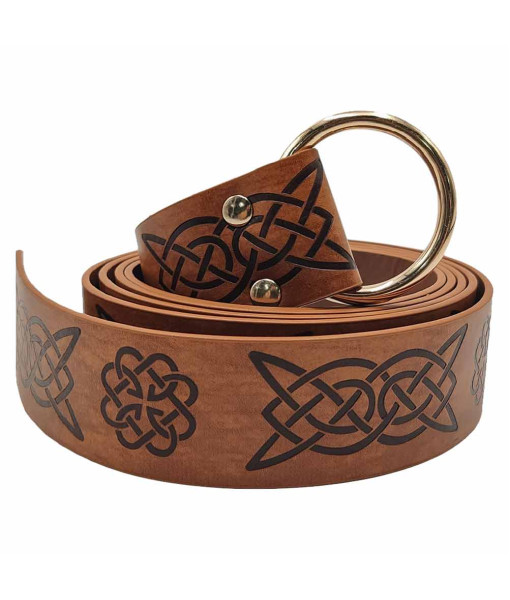 Medieval Viking Style Celtic Embossed Belt Halloween Cosplay Costume Accessories