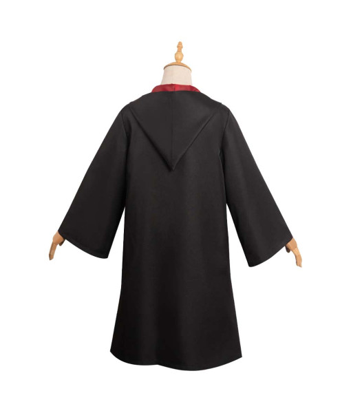 Men Black Mage Robe Wizard Apprentice Clock Halloween Performance Stage Cosplay Costume