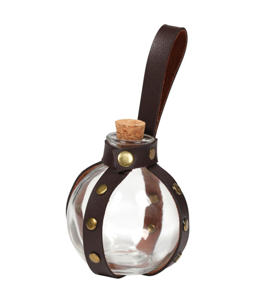 Witch Magic Cork Potion Bottle Leather Belt Set Halloween Cosplay Costume Accessories 