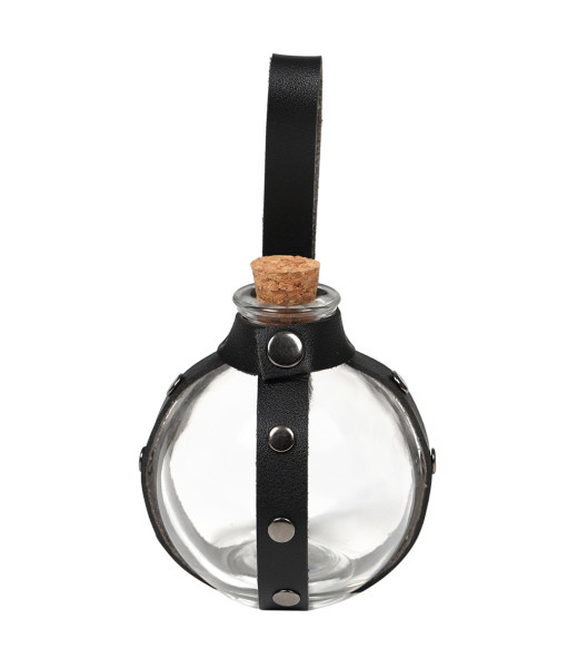 Witch Magic Cork Potion Bottle Leather Belt Set Halloween Cosplay Costume Accessories 