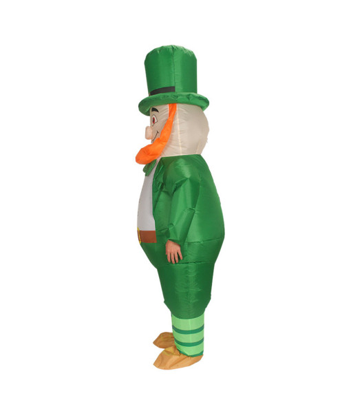 Adult St. Patrick's Day Green Hat Inflatable Outfit Doll Halloween Costume