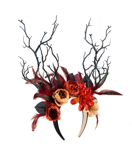 Branch Headband Flower Feather Fairy Cosplay Halloween Costume Accessories