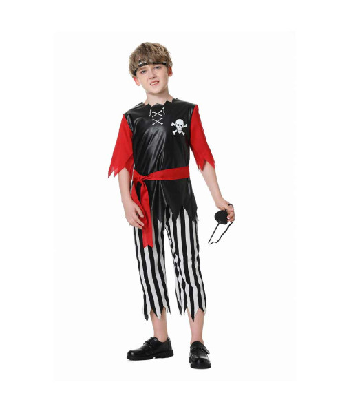 Kids Children Boy Professional Pirate Fantasy Full Set Family Halloween Costume