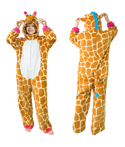 Adult Animal Series Onesie Giraffe Pajamas Halloween Stage Costume
