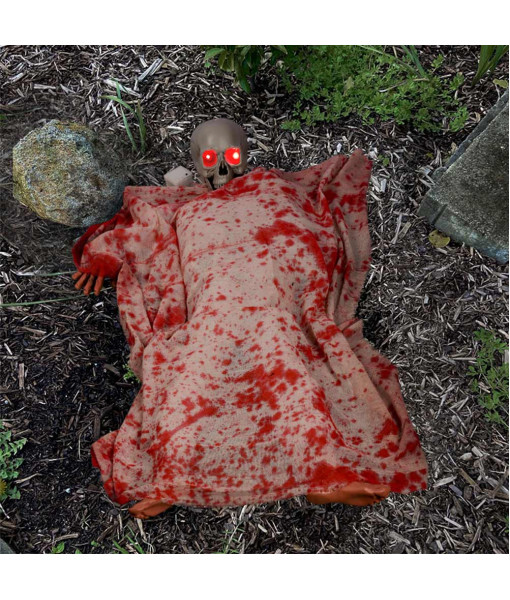 Haunted House Horror Voice-Controlled Fake Corpse Halloween Prop