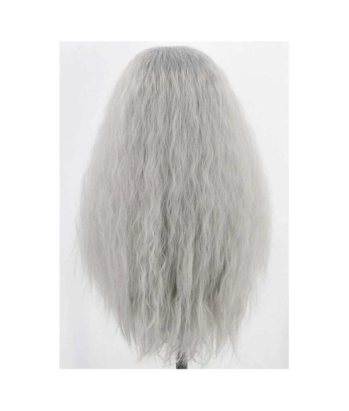 Medieval Fantasy Wise Old Man Wizard White Long Beard Wig Halloween Costume Accessories