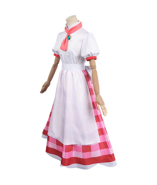 Women Pink Bakery Professional Confectioner Princess Dress Halloween Costume