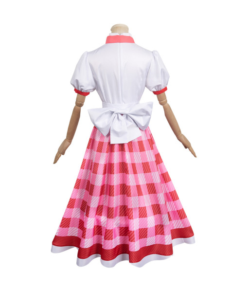 Women Pink Bakery Professional Confectioner Princess Dress Halloween Costume