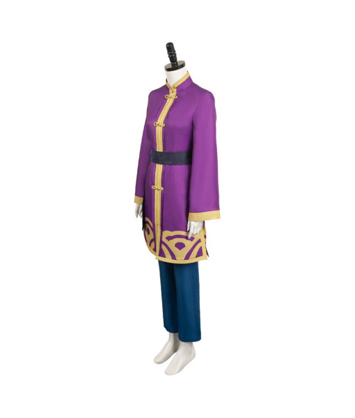 Women Purple Outfit Fullset Martial Artist Halloween Costume