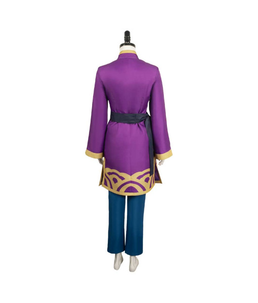 Women Purple Outfit Fullset Martial Artist Halloween Costume