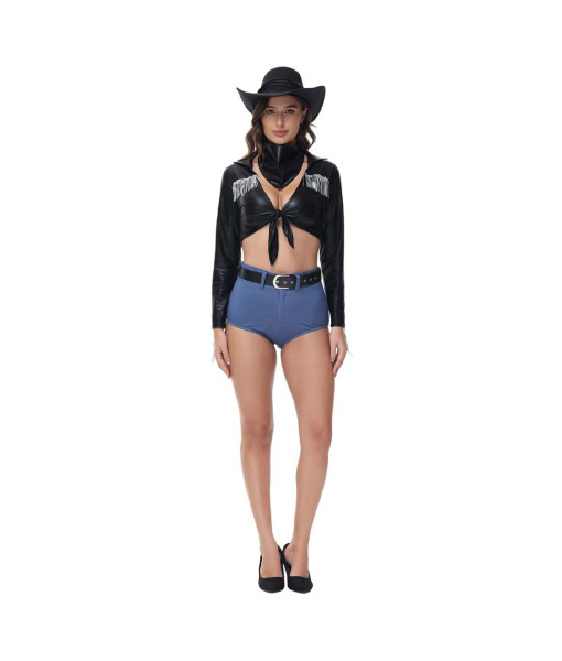 Women Sexy Western Cowgirl Summer Music Festival Halloween Performance Costumes