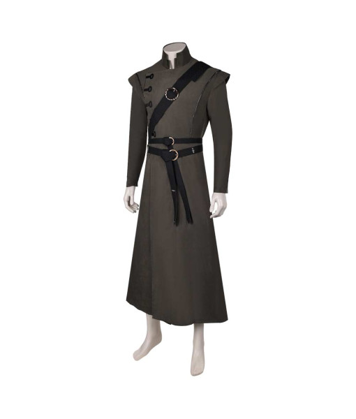 Men Medieval Grey Outfit Palace Fantasy Prince Halloween Costume