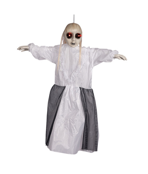 Haunted House Horror Voice-Controlled Hanged Ghost Electric Pendant Decoration Halloween Prop