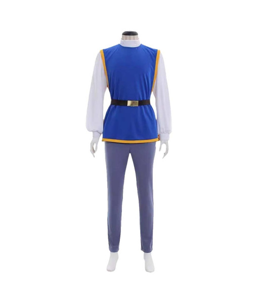 Men Medieval Blue Outfit Fairy Tale Florian Fantasy Halloween Costume