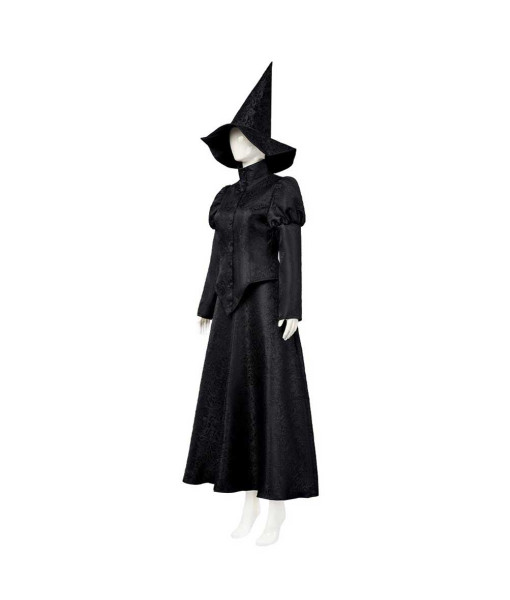 Women Fantasy Witch Dark Pattern Outfit Fullset Halloween Stage Costume