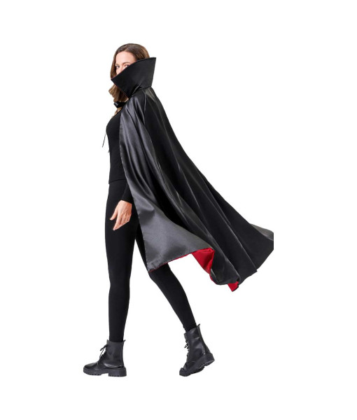 Adult Black Clock Vampire Noble Cape Fantasy Halloween Costume