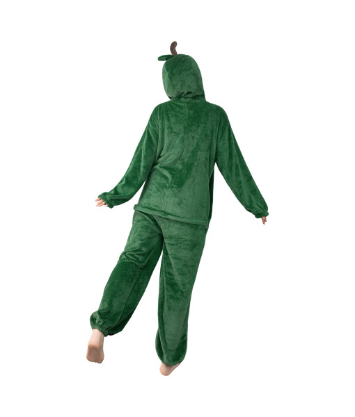 Adult Green Onesie Avocado Pajamas Halloween Costume