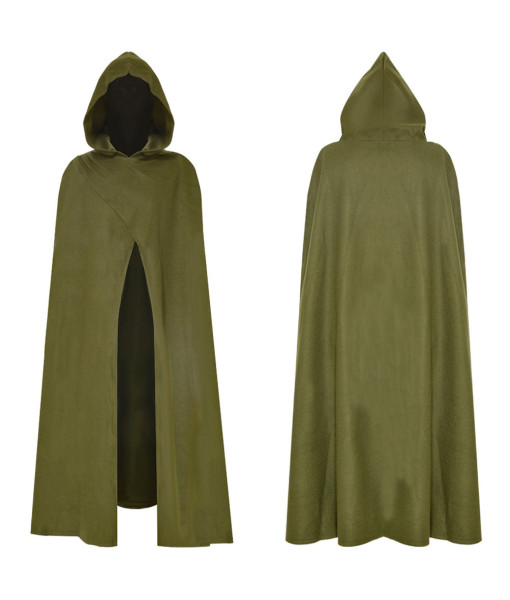 Adult Medieval Cloak Elf Ranger Cape Fantasy Halloween Costume