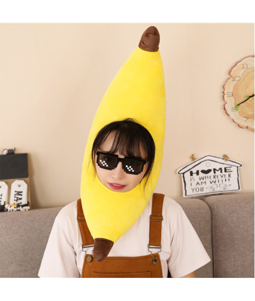 Adult Yellow Headband Banana Hat Funny Halloween Costume Accessories