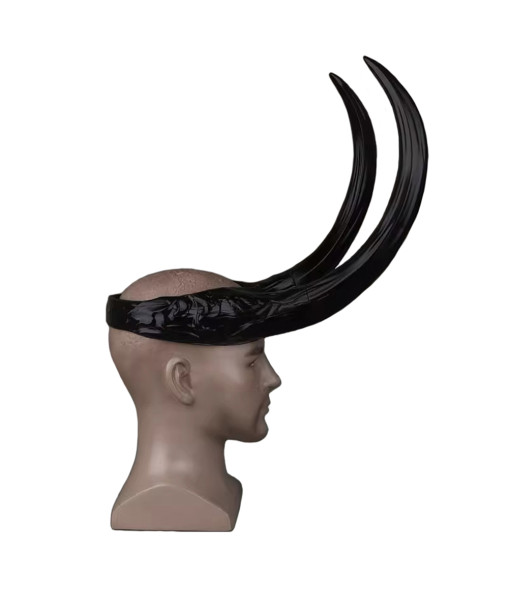 Fantasy Black Long Horn Devil Demon Horn Headband Halloween Costume Accessories