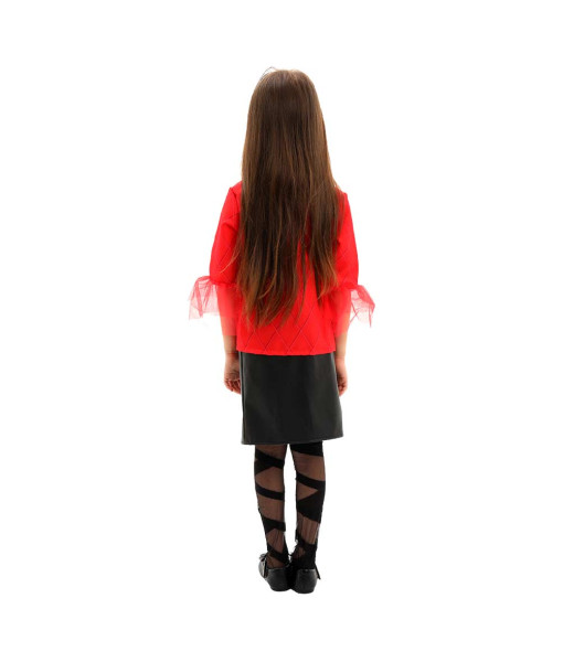 Kids Children Girl Red Suit Office Lady Professional Outfit Halloween Costume