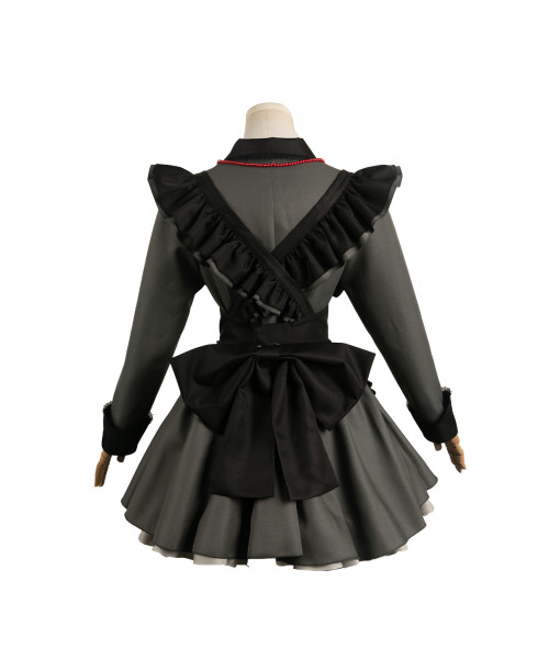 Women Black French Maid Dress Vampire Imp Sexy Halloween Costume